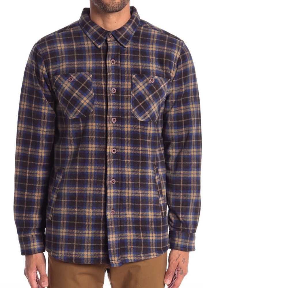 NEW weatherproof Faux Shearling Lined Plaid Print